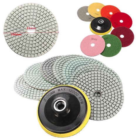 Aliexpress Buy Pcs Set Inch Diamond Polishing Pads Wet Dry Kit