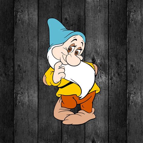 Bashful Dwarf Snow White And The Seven Dwarfs Graphics Svg Dxf Etsy