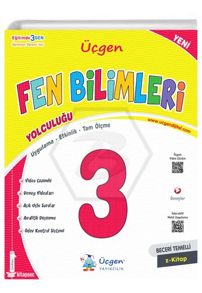 3 Sınıf Beceri Temelli Fen Bilimleri Yolculuğu 2024 Üçgen