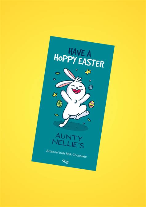 Hoppy Easter Milk Chocolate Bar Aunty Nellies