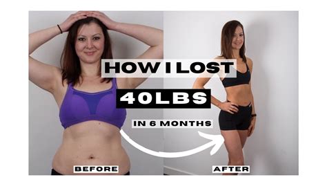 How I Lost 40lbs In 6 Months Youtube