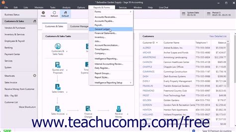 Sage Tutorial Previewing And Printing Preset Reports Sage