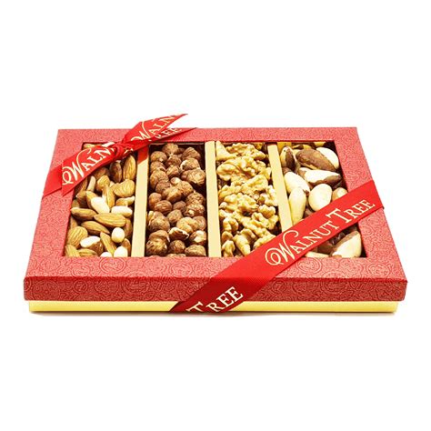 Assorted Nut Box Amonds Brazil Nuts Peanuts Hazelnut And Walnuts