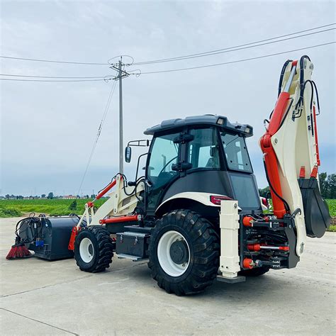 Hot Product 75 Kw Mini Electric 4X4 Wheeled Excavator With Loader And