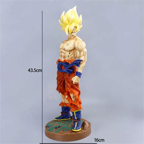 New 43cm Dragon Ball Z Son Goku Figure Gk Super Saiyan Son Goku Action