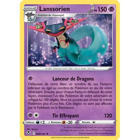 Lanssorien Holo Rare Reverse Carte Pok Mon Temp Te