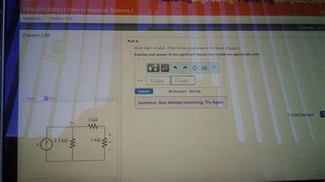 Solved Given That I 8 Ma Find Upsilon In The Circuit