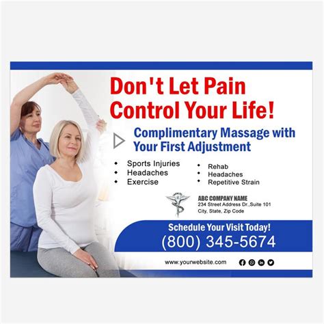 Custom Printed Chiropractor Postcards Designsnprint