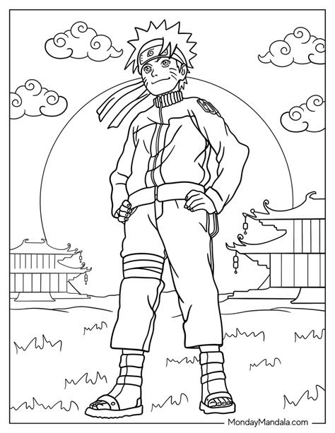 Naruto Coloring Pages Free Pdf Printables