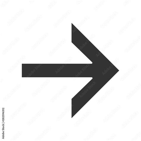 Forward Arrow Glyph Icon Next Right Arrow Navigation Pointer Sign