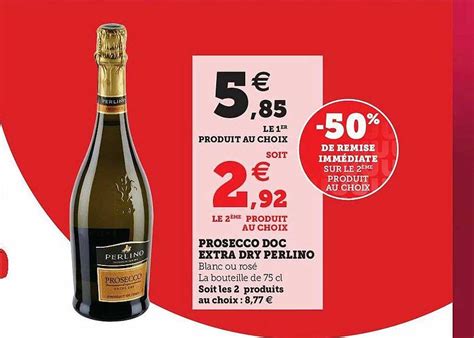 Promo Prosecco Doc Extra Dry Perlino Chez Hyper U Icatalogue Fr