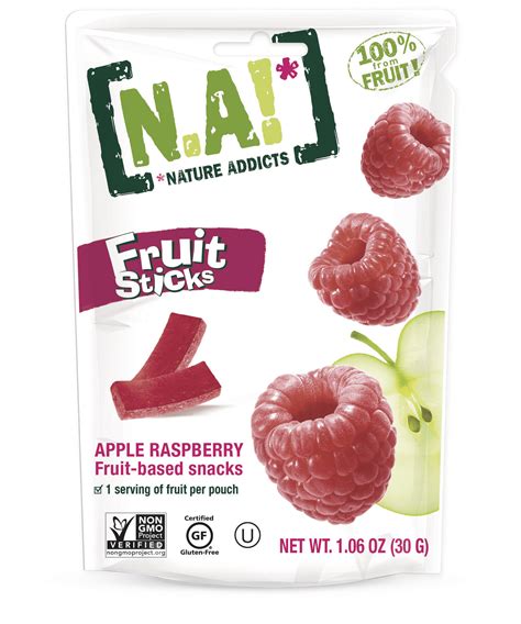 Nature Addicts Fruit Sticks Apple Raspberry 106 Oz 10 Pack Walmart