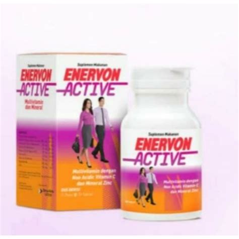 Jual Enervon C Active Isi Tablet Multivitamin Daya Tahan Tubuh