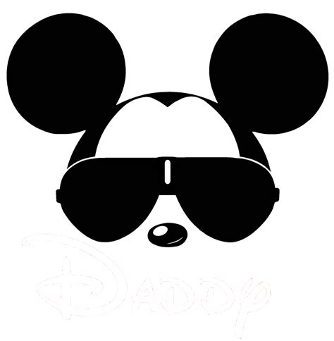 Mickey With Sunglasses Svg Mickey Mouse Svg Silhouette Png Disney Svg