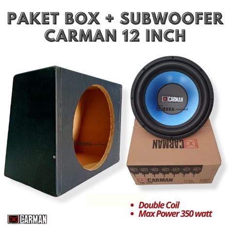 Jual Paket Box Dan Speaker Subwoofer Pasif 12inch Shopee Indonesia