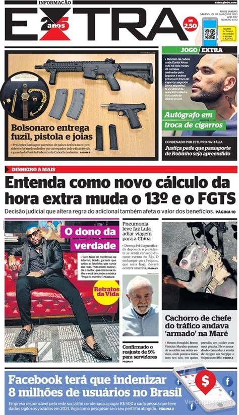 Capa Extra Edição Domingo 18 de Dezembro de 2022