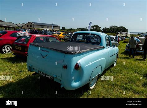 Vauxhall Velox Pickup. Classic car meet at Hanley Farm, Chepstow Stock ...