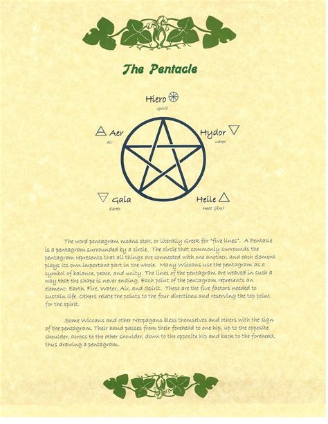 Book Of Shadows Spell Pages Pentacle Wicca Witchcraft Bos • 300 Book Of Shadows Wicca