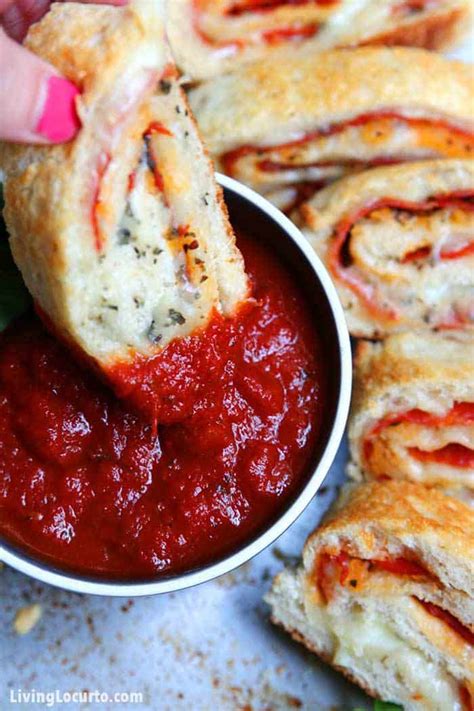 Easy Pepperoni Pizza Rolls (Oven or Air Fryer) - Living Locurto