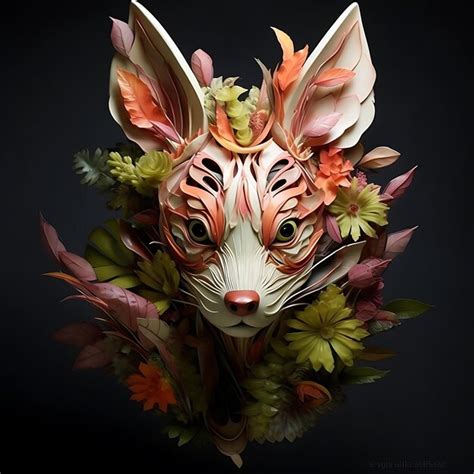 Premium Ai Image Hybrid Beings With Plant And Animal Characteristics