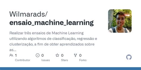 Github Wilmarads Ensaio Machine Learning Realizar Tr S Ensaios De