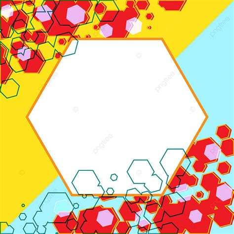 Hexagon Clipart Transparent PNG Hd Colorful Hexagons Pattern