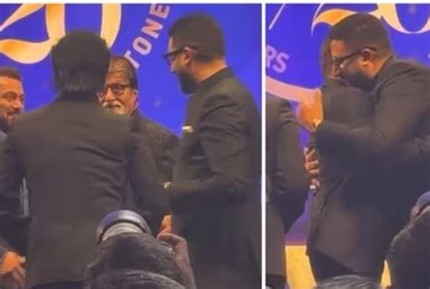 Salman Khan Bonds With Abhishek Bachchan Gives Warm Hug To Big B At