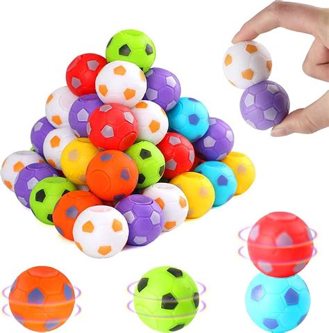 36 Pack Soccer Party Favors Mini Fidget Spinners Soccer Ball Toys