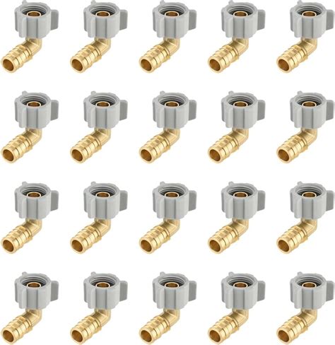 Amazon 20 Pack EFIELD Pex A Expansion Full Flow Brass Fittings 1 2