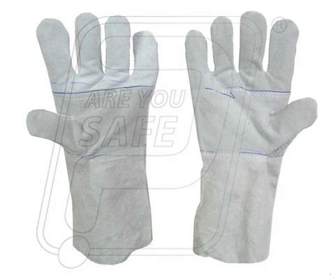 Unisex Leather Hand Gloves For Welding 11 15 Inches Finger Type Full