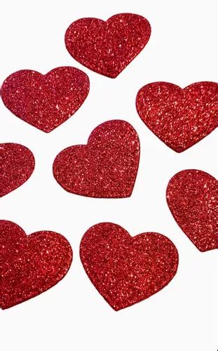 Pack Corazones Goma Eva Con Glitter Serie 2 MercadoLibre