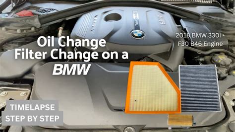 B B Engine Bmw I F Oil Service And Cabin Air Filter