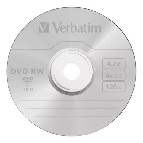 Disco virgen DVD RW Verbatim de 4x Meses sin interés