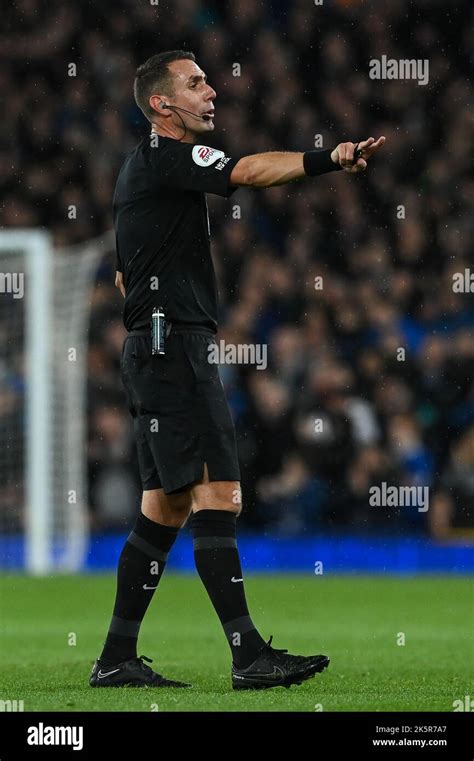 Referee David Coote during the Premier League match Everton vs ...