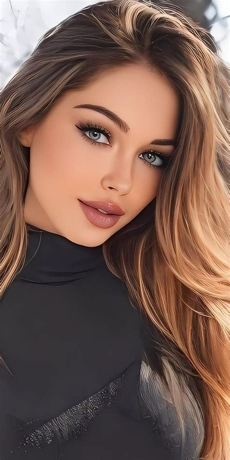 Blonde Beauty With Blue Eyes