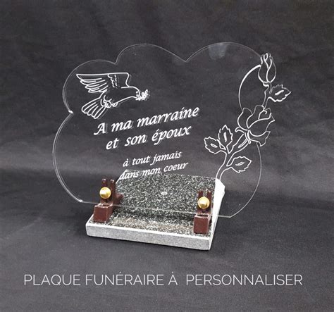 plaque funéraire plexi à personnaliser Création plexi