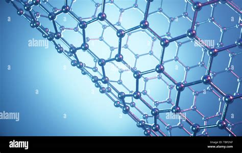 Ilustraci N D De La Estructura Del Tubo De Grafeno Nanotecnolog A