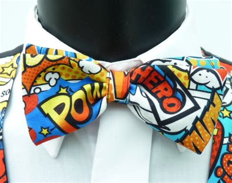 Superhero Pre Tied Bow Tie Pocketwatch Waistcoats