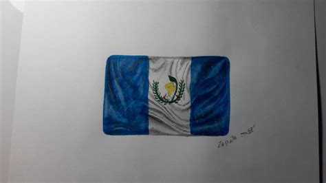 Como Dibujar Y Pintar La Bandera De Guatemala YouTube