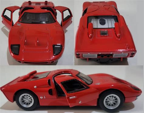 RED Toy Car Ford GT 40 MKII 1:32 Pull Back Action, Open Doors, Fun Toy ...