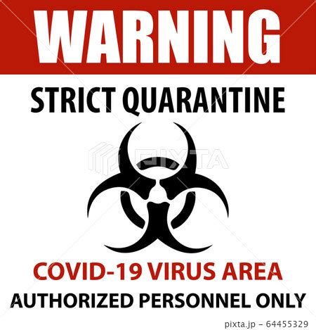 Coronavirus Quarantine Sign Pixta