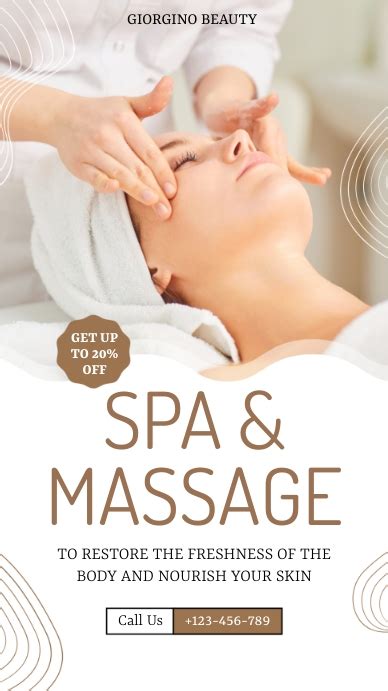 Spa And Massage Template Postermywall