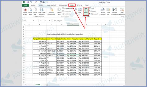 Cara Membuat Filter Di Excel Salah Satu Sikap Disiplin