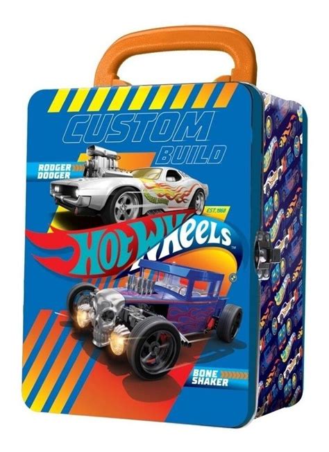HOT WHEELS PORTA AUTOS MALETIN LATA CAJA METAL VR HWCC MODELO JUGUETERIA LA TORRE