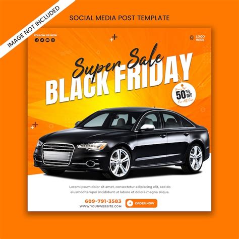 Premium Psd Psd Car Rental Promotion Social Media Post Template