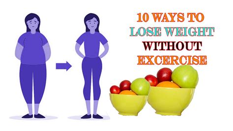 Easy 10 Tips To Lose Weight Without Any Exercise [proven Idea] By