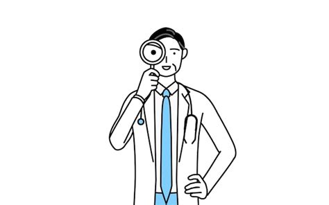 Premium Vector Male Doctor In White Coats With Stethoscopes Senior