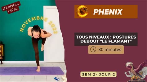 Cours De Yoga Tous Niveaux Minutes Postures Debout Le Flamant