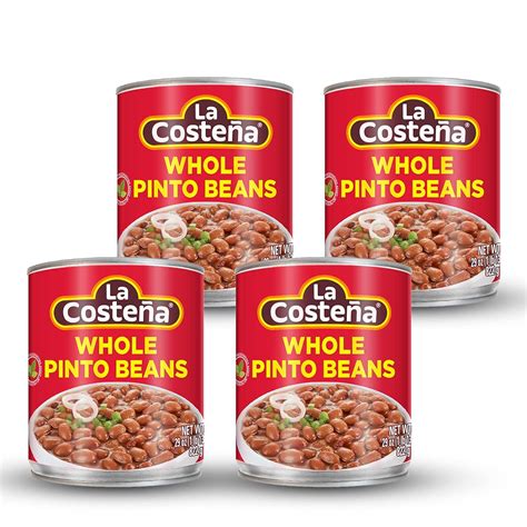 La Costeña Whole Pinto Beans 29 Ounce Can Pack Of 4