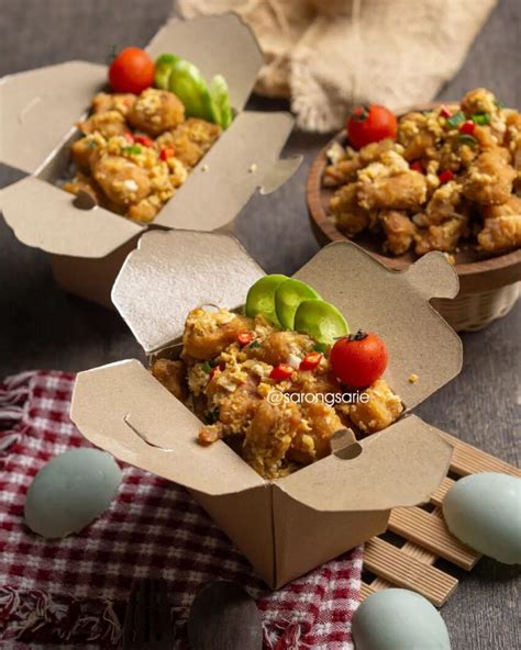 Resep Chicken Salted Egg Dari Sarongsarie